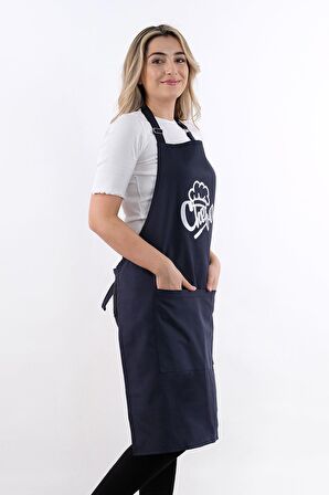 Unisex Master Chef Ayar Askılı Mutfak Önlüğü
