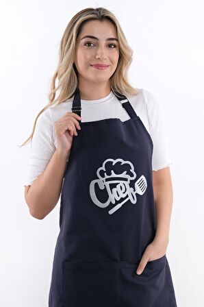 Unisex Master Chef Ayar Askılı Mutfak Önlüğü