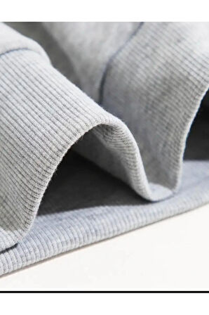 Lock Baskılı Kapüşonlu Cepli Sweatshirt