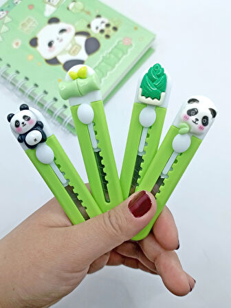 Mini Şekilli Falçata Maket Bıçağı - Sevimli Panda