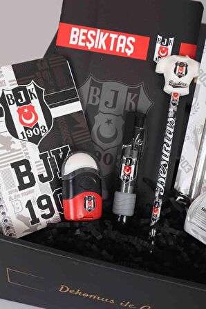 DEKOMUS İLE ÖZEL KUTULU YENİ SEZON LİSANSLI BEŞİKTAŞ FULL KIRTASİYE SETİ