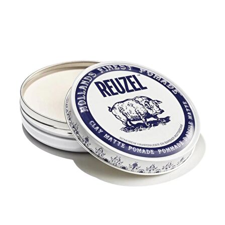 Reuzel Clay Matte Pomade Erkekler için Saç Şekillendirici Krem 340Gr