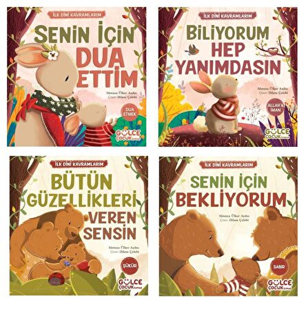 Süreyya Ülker Aydın İlk Dini Kavramlarım 4 Kitap (Dua Etme + Şükür + Sabır + Allaha İman)