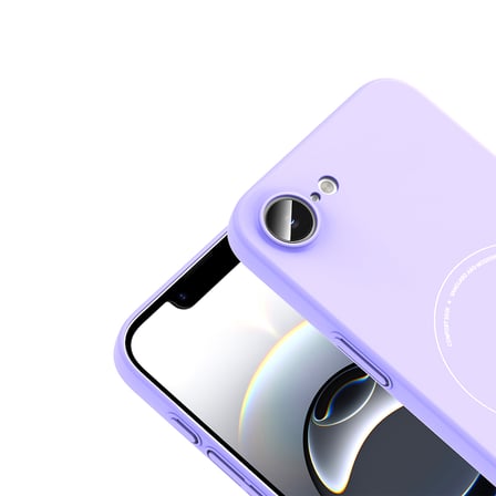 iPhone 16E Kılıf Magsafe Şarj Özellikli Kamera Korumalı Elio Sert PC Kapak
