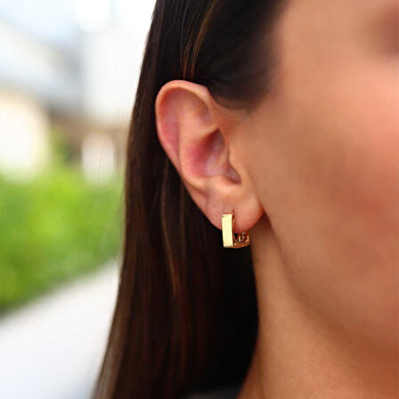 Desenli Geometrik Küpe