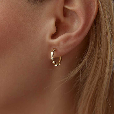 Timsah Pulu Halka Küpe