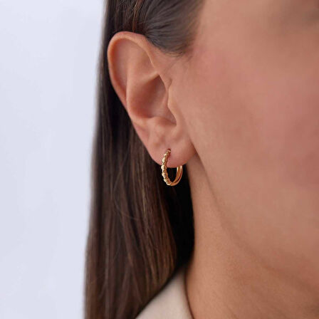 Kemik Kilit Halka Küpe