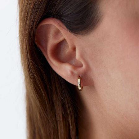 Tektaş Mini Halka J Küpe