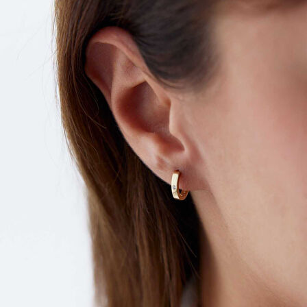 Tektaş Mini Halka J Küpe