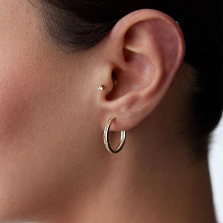 Oluklu Medium Tamtur Küpe