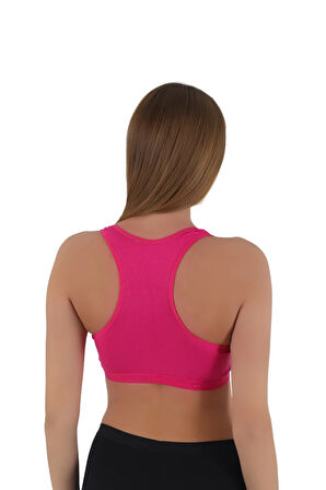 Kadın Kalın Askılı Pedsiz Sporcu Crop  | S-M, L-XL
