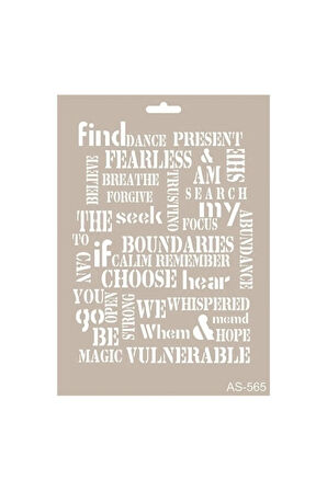 As565 - A4 Stencil