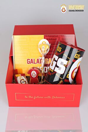 DEKOMUS GIFT BOX ÖZEL KUTULU LİSANSLI GALATASARAY KIRTASİYE SETİ