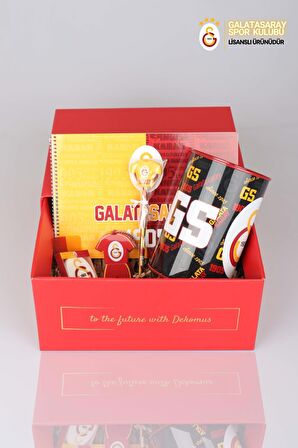 DEKOMUS GIFT BOX ÖZEL KUTULU LİSANSLI GALATASARAY KIRTASİYE SETİ