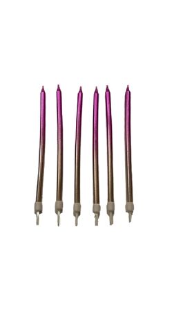 PASTA MUMU METALİK HOLOGRAMLI PEMBE 6'LI 13 CM