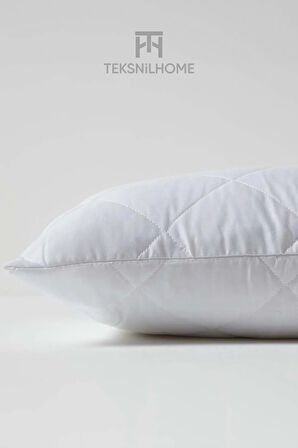 Yumuşak 2 Adet Kapitone Yastık 800 gram | Fermuarlı Yastık Kılıflı | 50 X 70 Cm