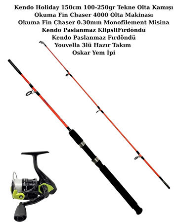 Tam Takım Tekne Olta Seti