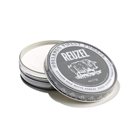 Reuzel Extreme Hold Matte Pomade Erkekler için Saç Şekillendirici Krem 113Gr