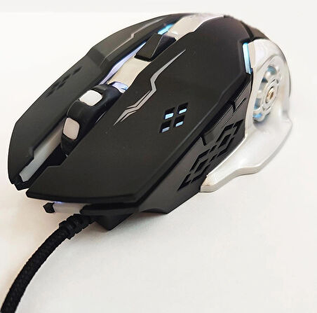  Stalker Warrior GMX7-G Rgb Mouse 2400 Dpi Oyuncu Mouse Gaming Mouse Örgü Kablo E-spor Mouse Pro