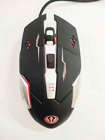  Stalker Warrior GMX7-G Rgb Mouse 2400 Dpi Oyuncu Mouse Gaming Mouse Örgü Kablo E-spor Mouse Pro