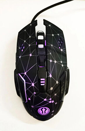  Stalker Warrior GMX7-S Rgb Mouse 2400 Dpi Oyuncu Mouse Gaming Mouse Örgü Kablo E-spor Mouse Pro