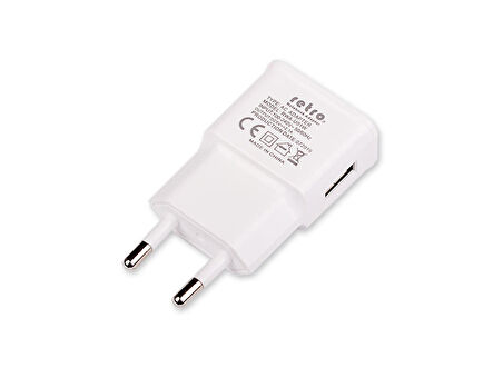 5V 2.1A iPad Tablet Telefon USB Şarj Adaptör Laptop Şarj Beyaz