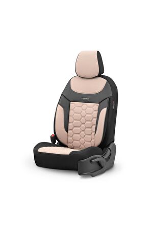 Carbon Design Universal Seat Cover Beige