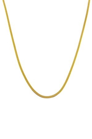 Çelik İnce 45 cm İtalyan Zincir Kolye TrKolye50284