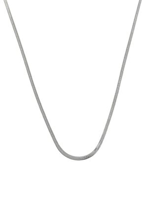 Çelik İnce 45 cm İtalyan Zincir Kolye TrKolye50284