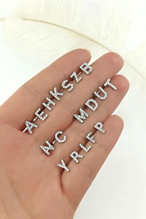 Gümüş Renk Harf Piercing - P HarfPiercing