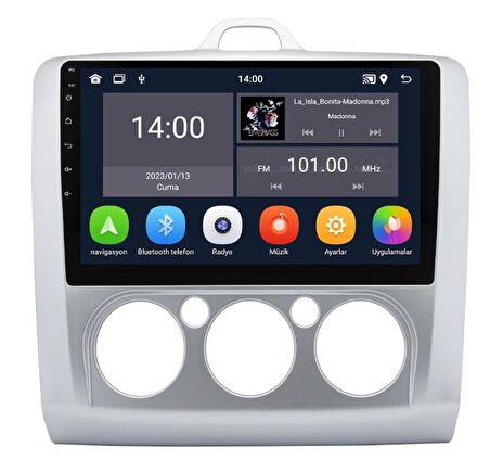 Ford Focus 2 Android Multimedya Sistemi analog klima  (2006-2011) for-x 6/128