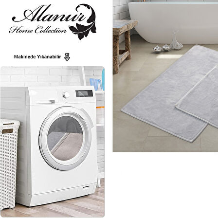 Alanur Home Pamuklu 2 Li Banyo Paspası