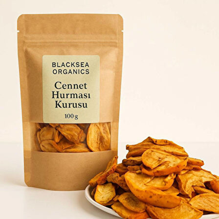 BlackSea Organics Rize Cennet Hurması Kurusu 100 g | 2025 Yeni Mahsul, Katkısız, Şeker İlavesiz