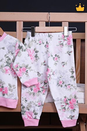 Babyhola 1-6 Yaş Unisex Kız Erkek Çocuk Pijama Takımı Ev Giyim Eşofman Takımı