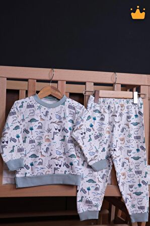 Babyhola 1-6 Yaş Unisex Kız Erkek Çocuk Pijama Takımı Ev Giyim Eşofman Takımı
