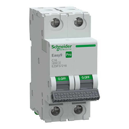 Schneider Pro 2 Faz 16A 6 KA C Tipi Sigorta,EZ9F57216