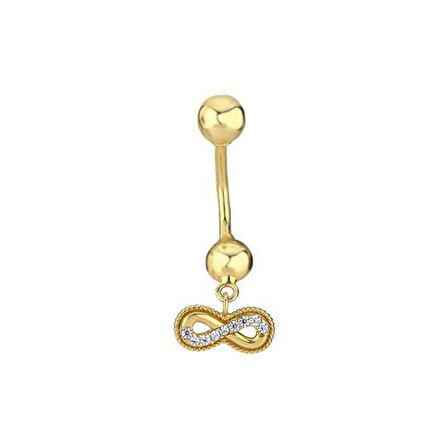 Taşlı Sonsuzluk Göbek Piercing