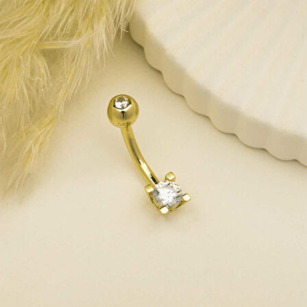 Taşlı Göbek Piercing