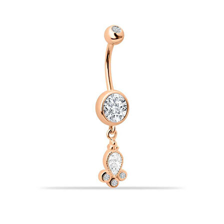 Taşlı Sallantılı Gösterişli Diamond Göbek Piercing