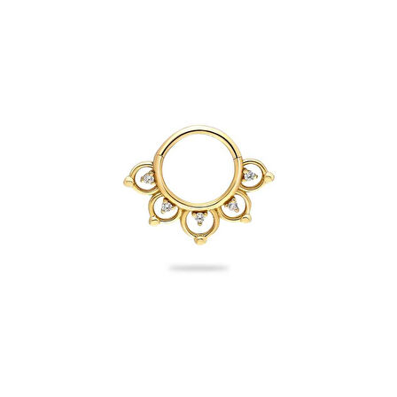 Taşlı Halka Helix Piercing