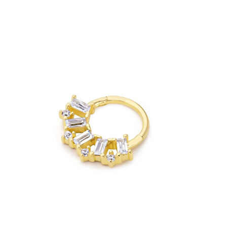 Baget Taşlı Helix Piercing
