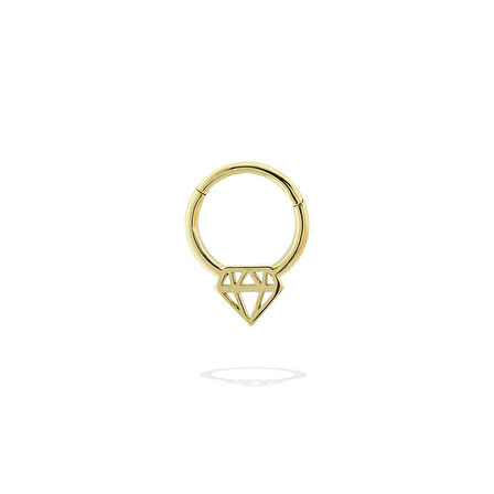 Elmas Motifli Helix Piercing