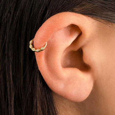 Beş Taş Dudak Motilfi Helix Piercing