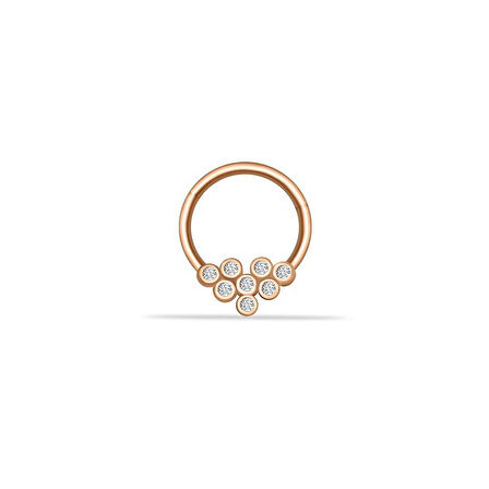 Sekiz Taşlı Motifli Helix Piercing