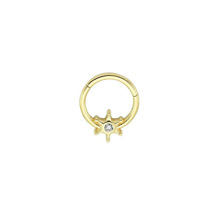 Tektaş Köşeli Yıldız Helix Piercing