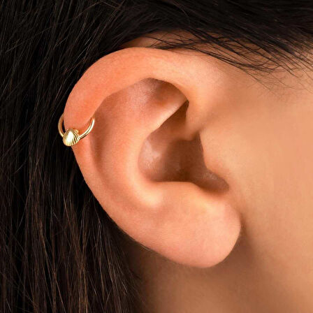 Deniz Kabuğu Motifli Helix Piercing
