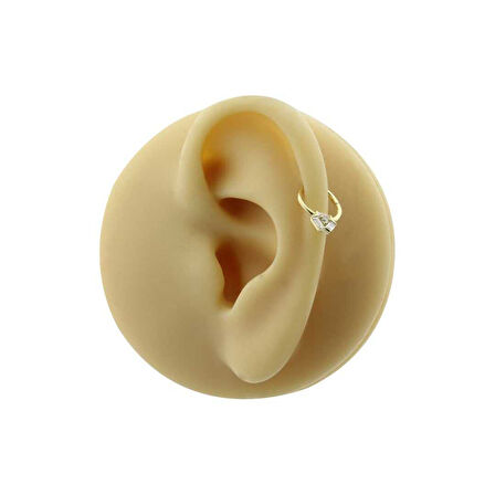 Üç Baget Taşlı Helix Piercing