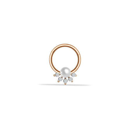 İncili Beş Taş Helix Piercing