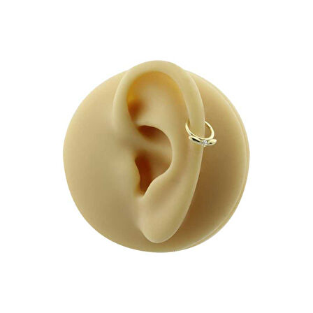 Taşlı Kanat Motifli Helix Piercing