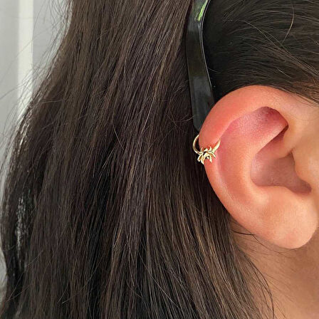 Örümcek Motifli Helix Piercing
